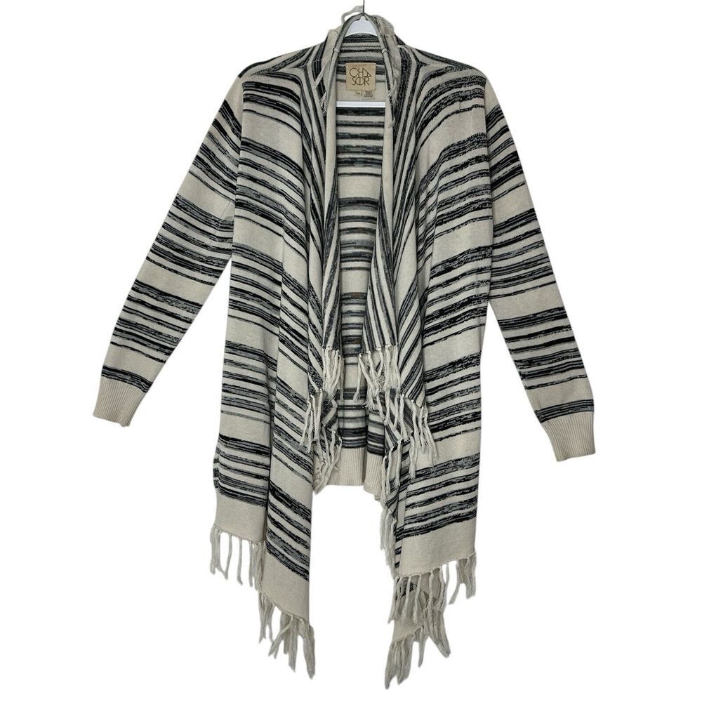 Chaser Anthropologie Cardigan Womens Medium Open Front Sweater Top Relaxed Cozy